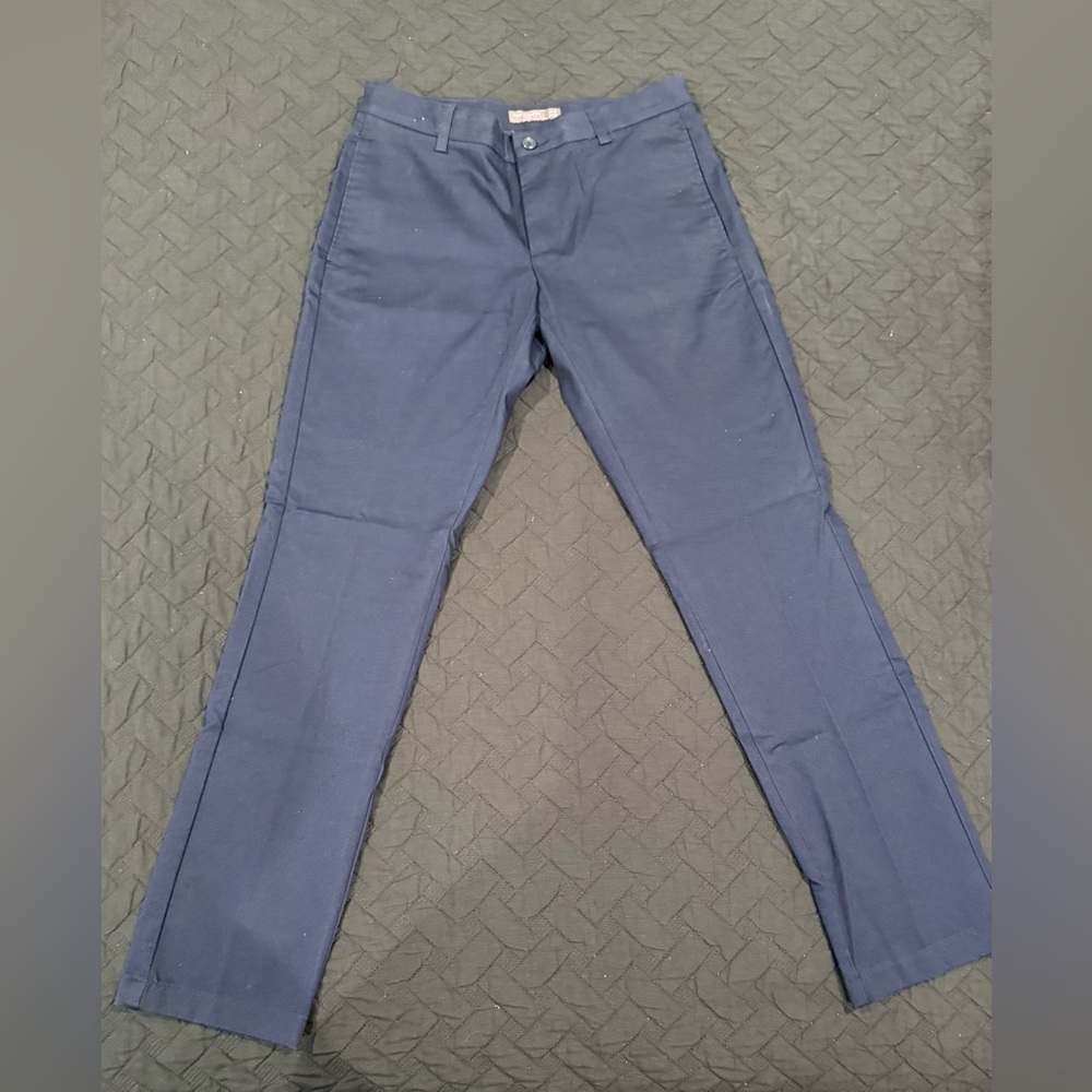 Van Heusen Slim-fit Dress Pants 30 32 Dark Blue